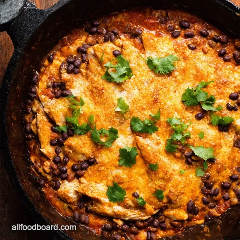 Chicken Black Bean Enchilada Skillet Deconstructed Deliciousness