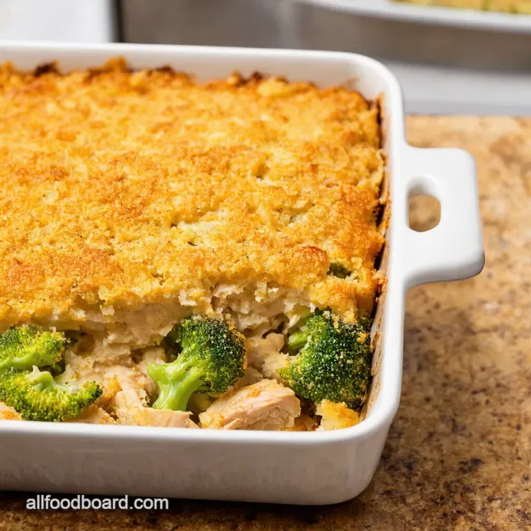 Chicken Broccoli Stuffing Casserole presentation