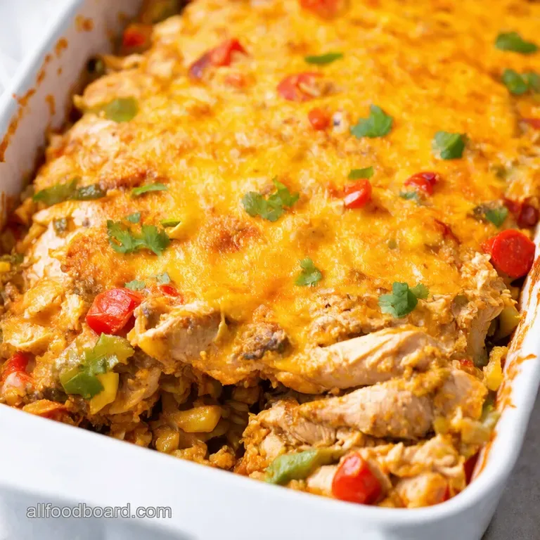 Chicken Fajita Casserole Easy chicken Fiesta in a Dish