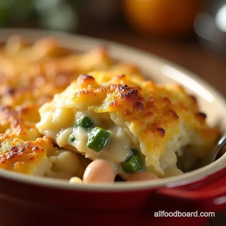 Chicken Pot Pie Casserole Comfort in a Dish presentation