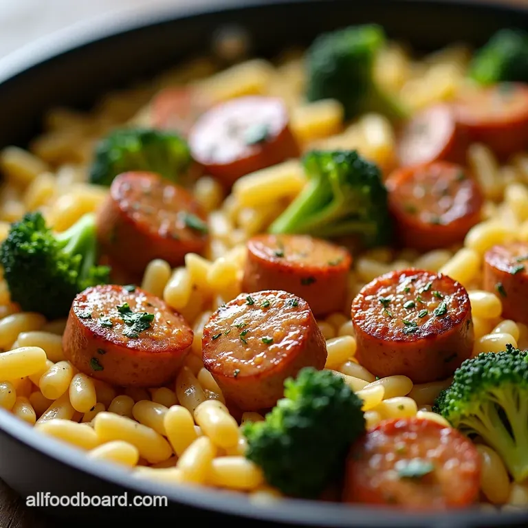 Chicken Sausage Broccoli Orzo Weeknight Winner