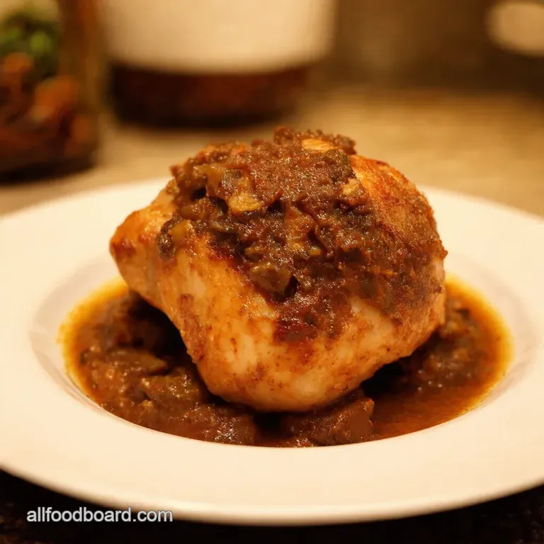 Chicken Thigh Marsala Comfort Food Elevated presentation