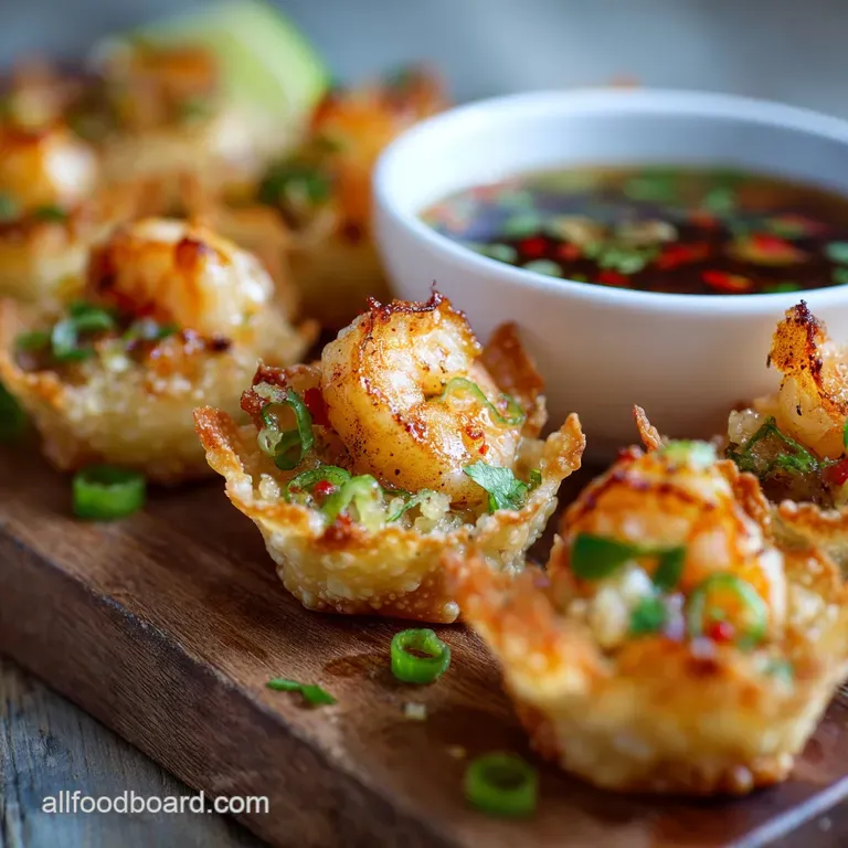 Chili Lime Baked Shrimp Cups the Zesty Speedy Wonton Appetizers presentation