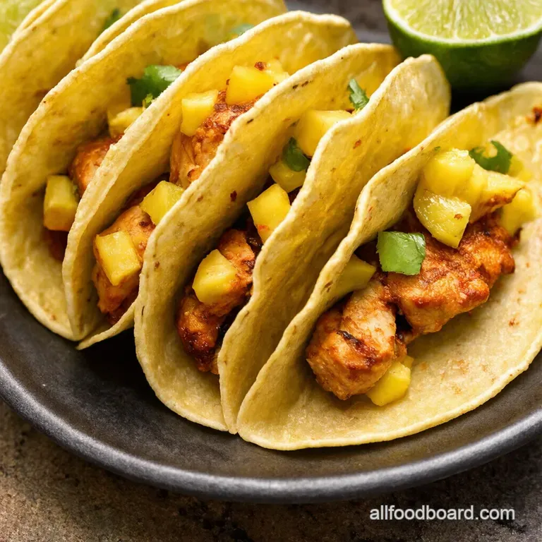 Chili Lime Chicken Tacos with Zesty Grilled Pineapple Salsa