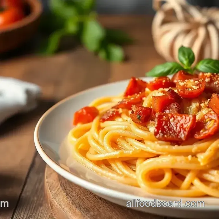 Chilled Bacon Tomato Pasta Delight