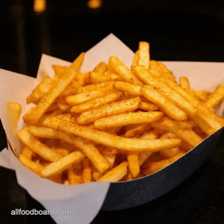 Chip Shop Dreams Homemade Crispy Seasoned French Fries presentation