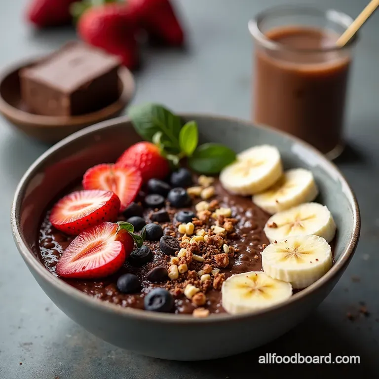 The Ultimate Chocolate Banana Cottage Cheese Bowl Recipe The Black Forest Gateau Breakfast HighProtein Chocolate Banana Cottage Cheese Dream Bowl