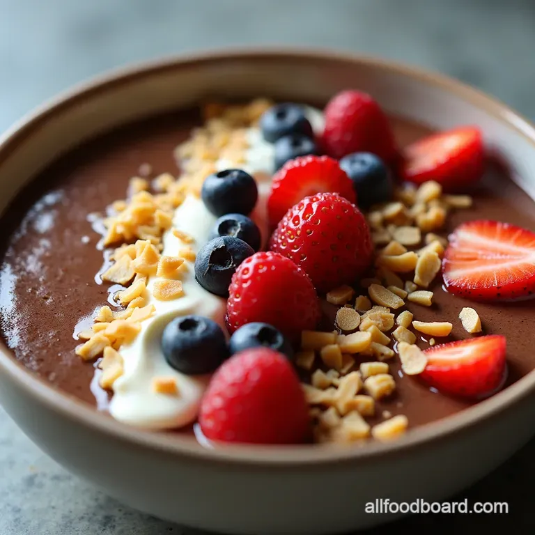 Thick Chocolate Cottage Cheese Smoothie Bowl Recipe 5Min Protein The Thick as Thieves Chocolate Cottage Cheese Smoothie Bowl