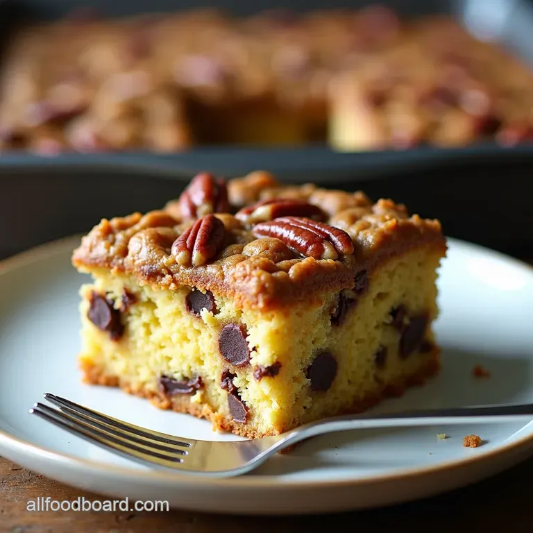 The Better Than The Department Store Chocolate Chip Pecan Crunch Cake