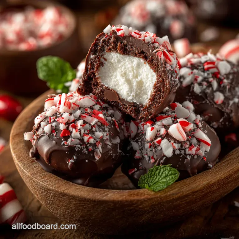 Christmas Candy: Silky Peppermint Bark Truffles Recipe