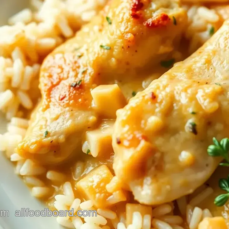Kidney-Friendly Creamy Chicken & Rice Casserole