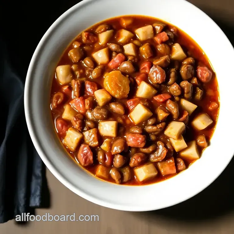 Chuckwagon Cowboy Beans: a Hearty Western Classic presentation