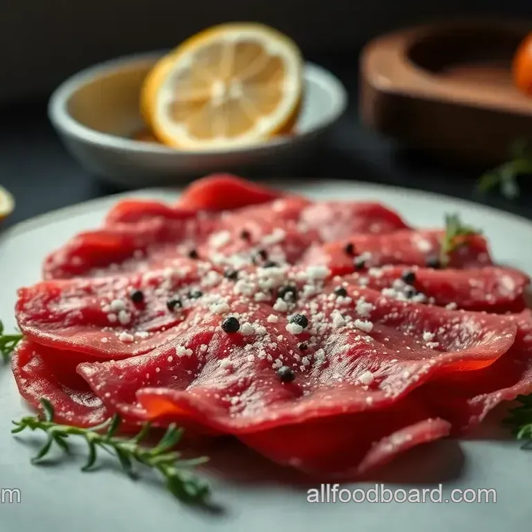 Classic Beef Carpaccio with Lemon and Capers