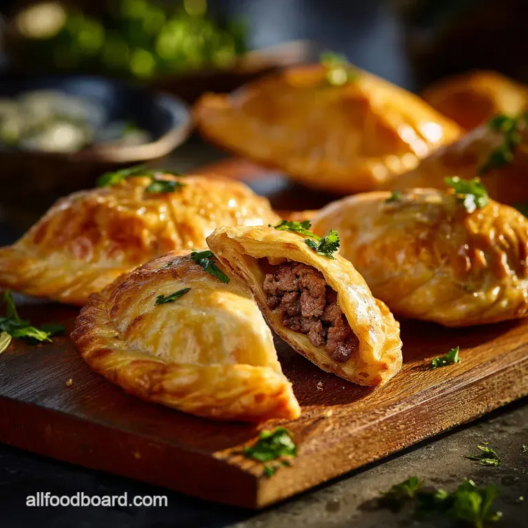 Crisp Perfection Authentic Spiced Sambusas with Lamb Coriander Filling presentation