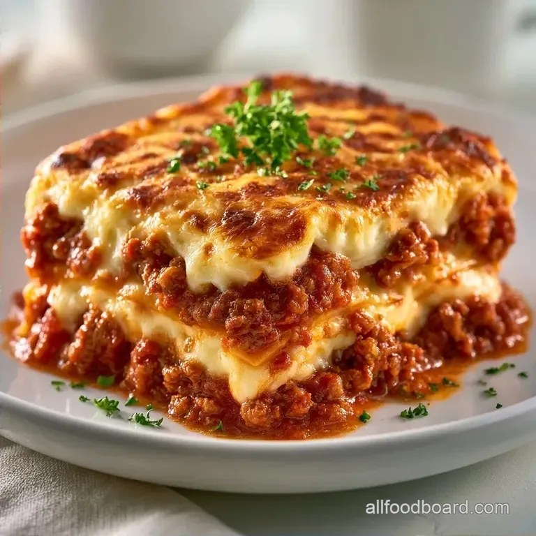 Authentic Bolognese Lasagna with Beef Chuck