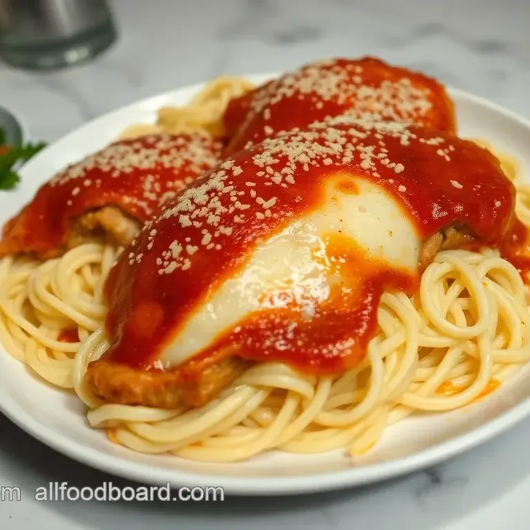 Classic Chicken Parmesan with Marinara Sauce and Mozzarella