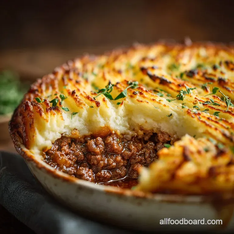 Cottage Pie: Rich Filling Creamy Mash Topping
