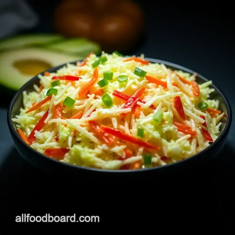 Classic Crunchy Coleslaw: A Refreshing Side Dish presentation