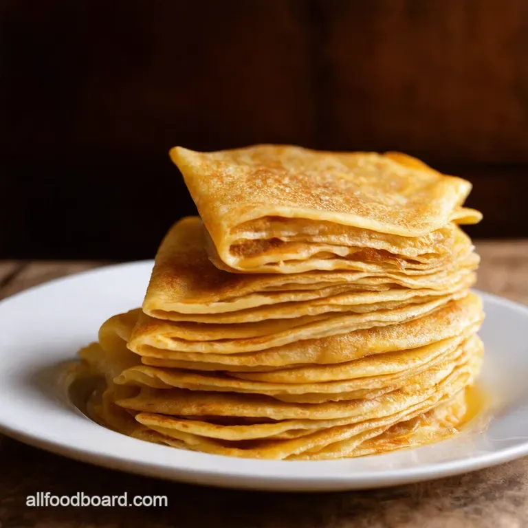 Classic French Cr&ecirc;pes presentation