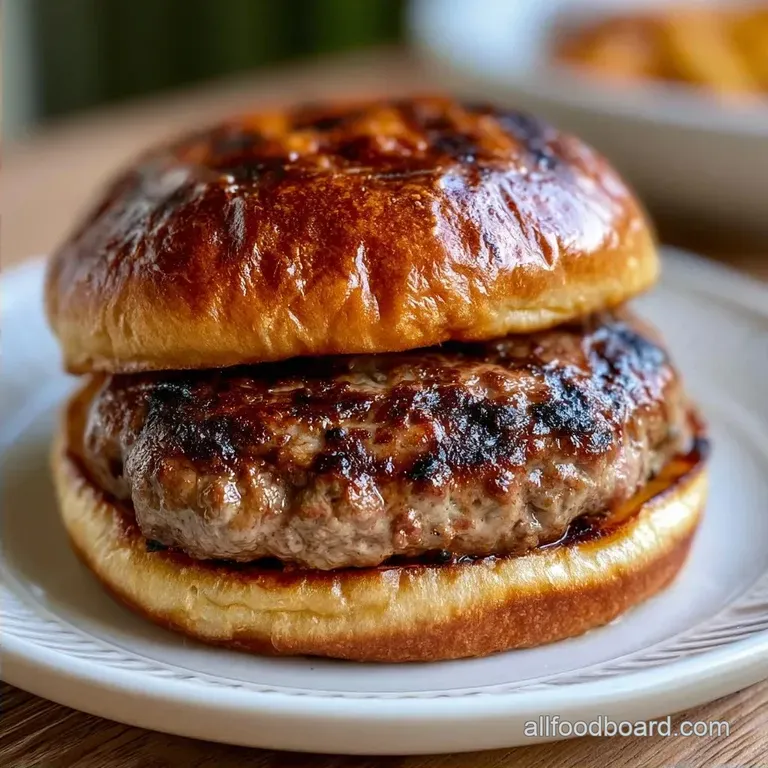 Classic Grilled Beef Burgers: Juicy and Charred