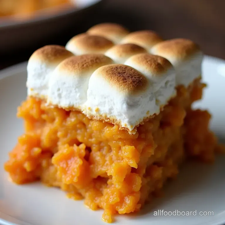 The Best Sweet Potato Casserole with Marshmallows and Toasted Crown
