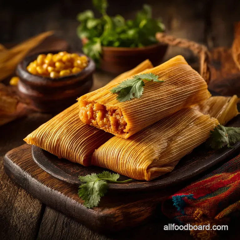 Mexican Tamales: the Ultimate Recipe for Pork in Rich Red Chile Sauce presentation