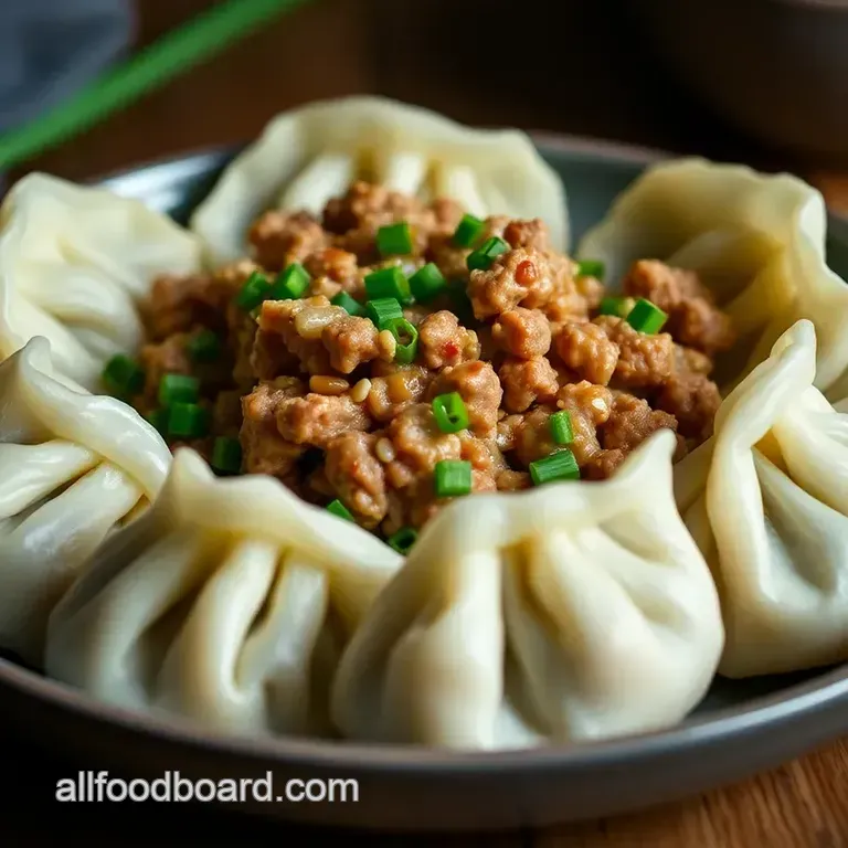 Classic Pork and Chive Dumplings presentation