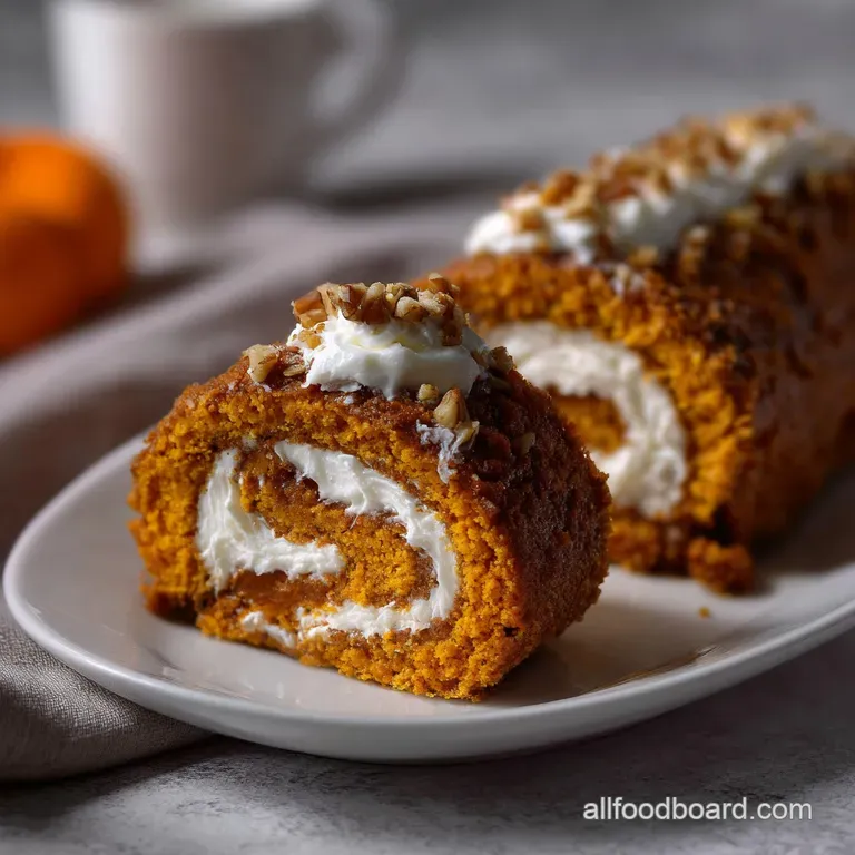 Classic Pumpkin Roll: Autumns Elegant Dessert presentation