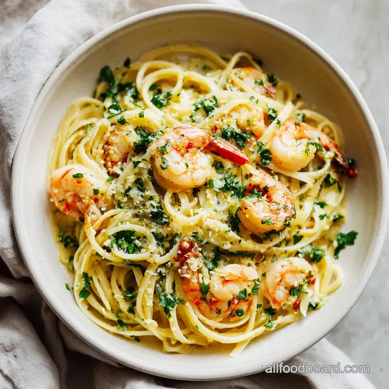 Linguine with Shrimp Scampi: Silky and Zesty
