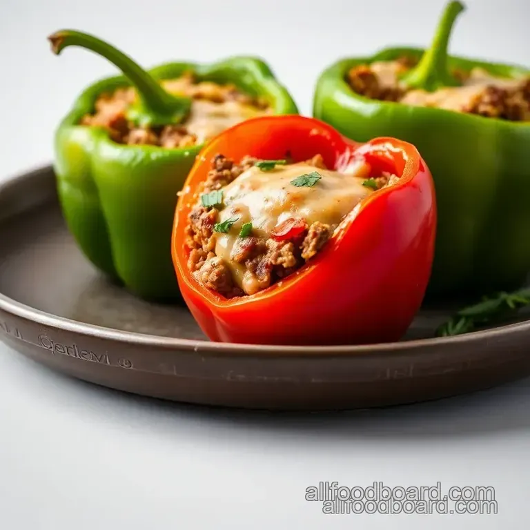 Classic Stuffed Bell Peppers presentation