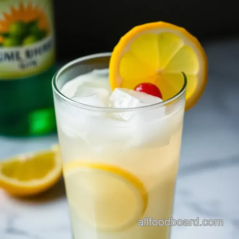 Classic Tom Collins: A Refreshing Citrus Delight presentation