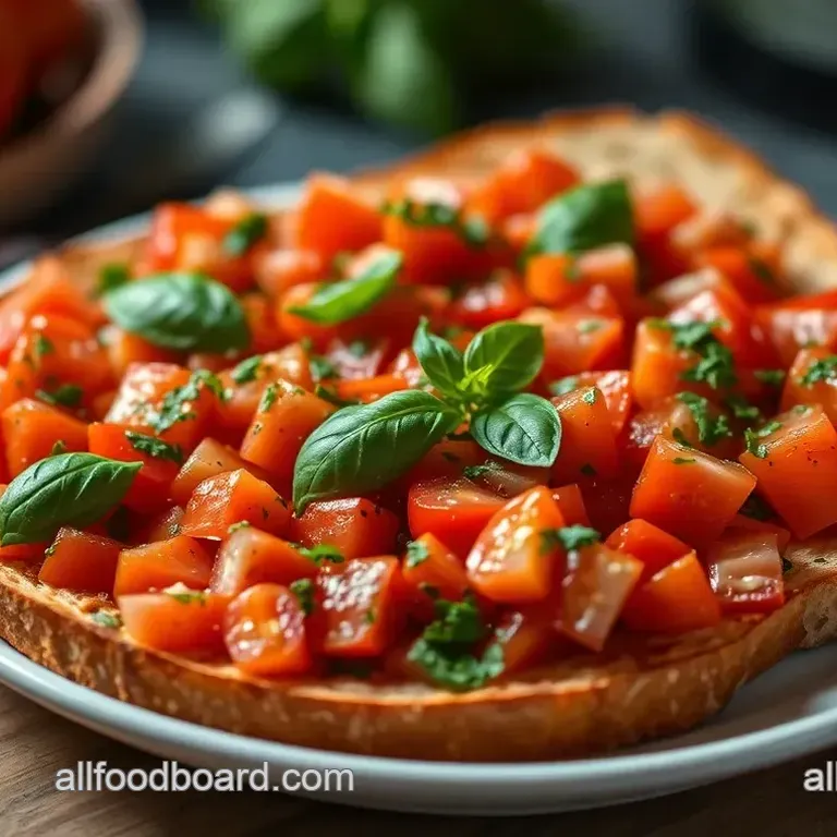 Classic Tomato Basil Bruschetta with Balsamic Drizzle