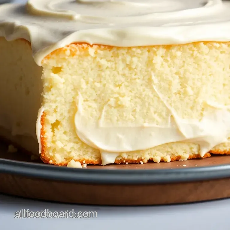 Classic Vanilla Cake: A Timeless Delight presentation