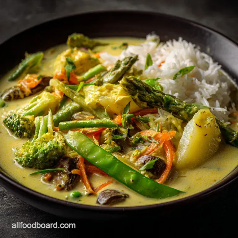 Coconut Ginger Vegetable Curry: Quick Creamy Supper presentation
