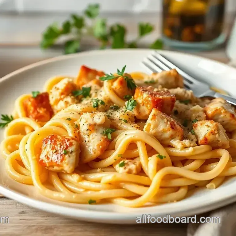 Creamy Garlic Chicken Pasta