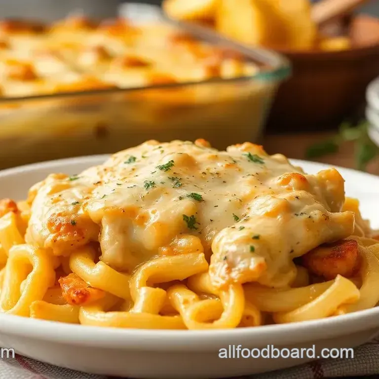 Bake Chicken Tetrazzini Casserole Delight