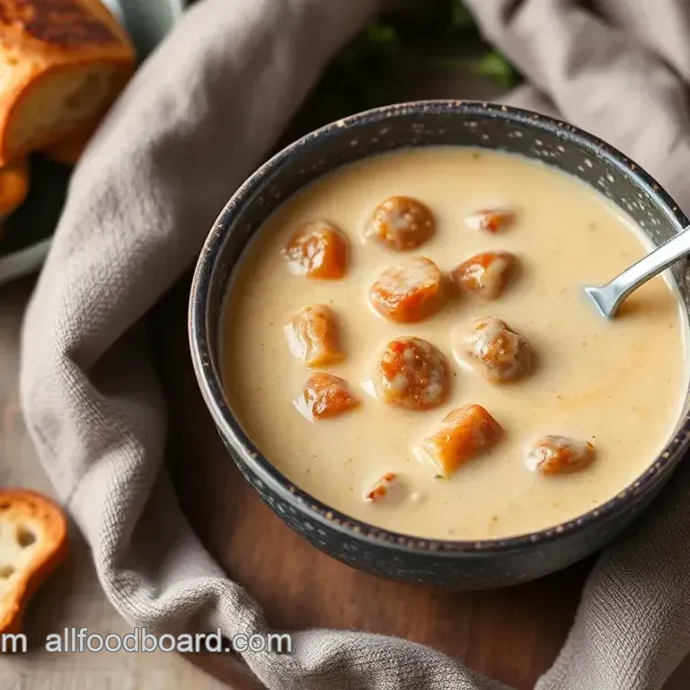 Savory Creamy Italian Sausage Soup - Ready in 40 Minutes!