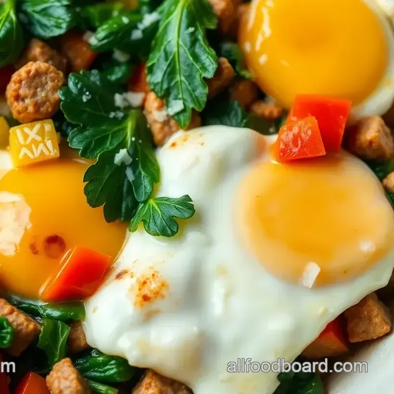 Cook Sausage Bowl with Eggs & Veggies Delicious Sausage Bowl