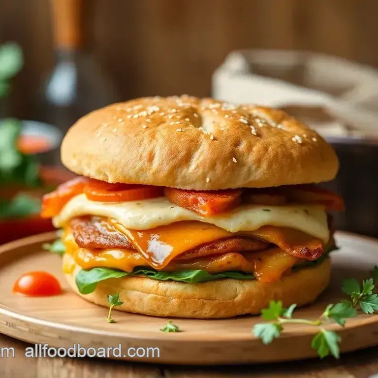 Turkey Bacon Lasagna Burger: A Comfort Food Fusion Delight