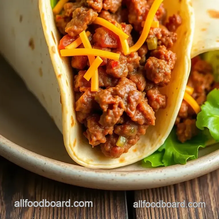 Beefy Crunchwrap Delight presentation
