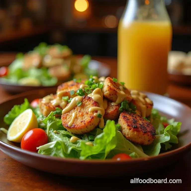 The Ultimate Copycat Texas Roadhouse House Salad with Honey Mustard Dressing presentation