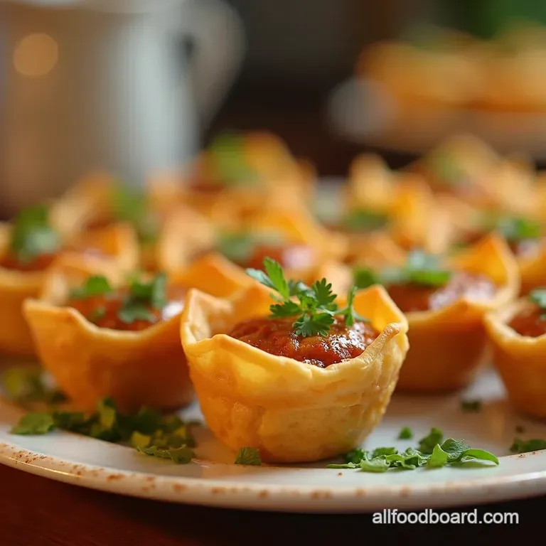Little Crown Jewels Miniature Coronation Chicken Tartlets presentation