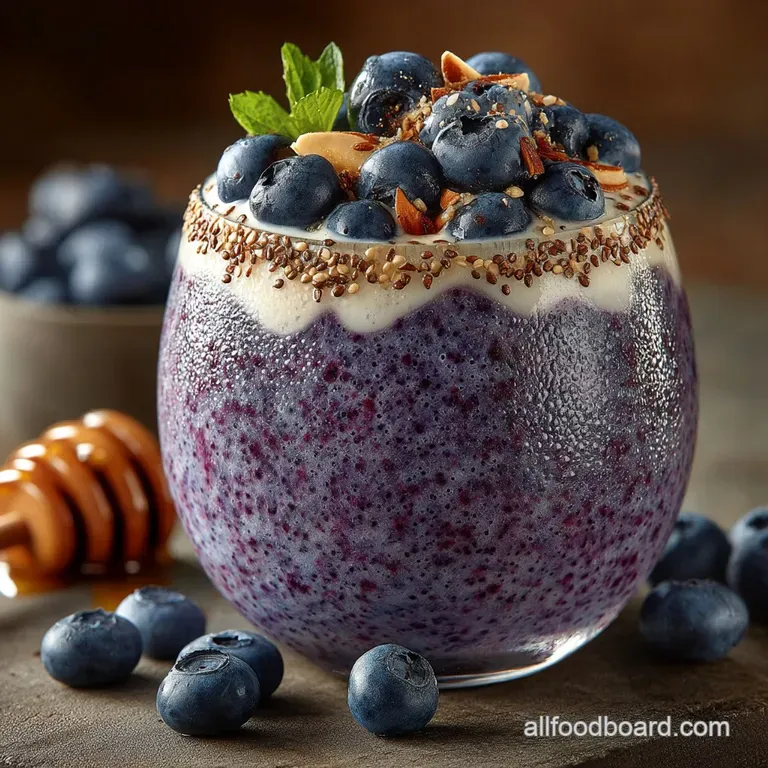 The Ultimate Protein PowerUp Cottage Cheese Wild Blueberry Breakfast Smoothie