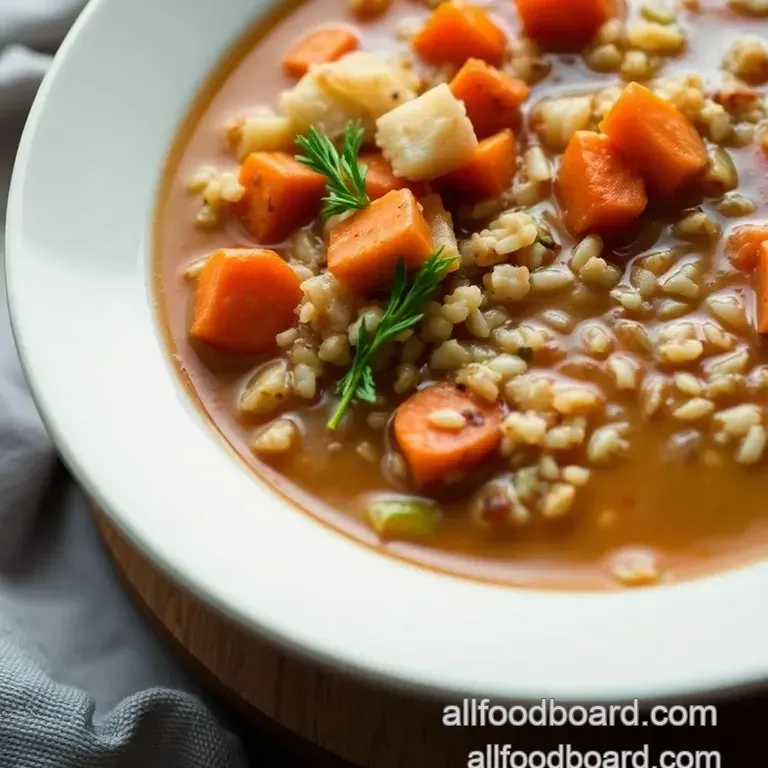 Cozy Leftover Turkey Quinoa Soup presentation