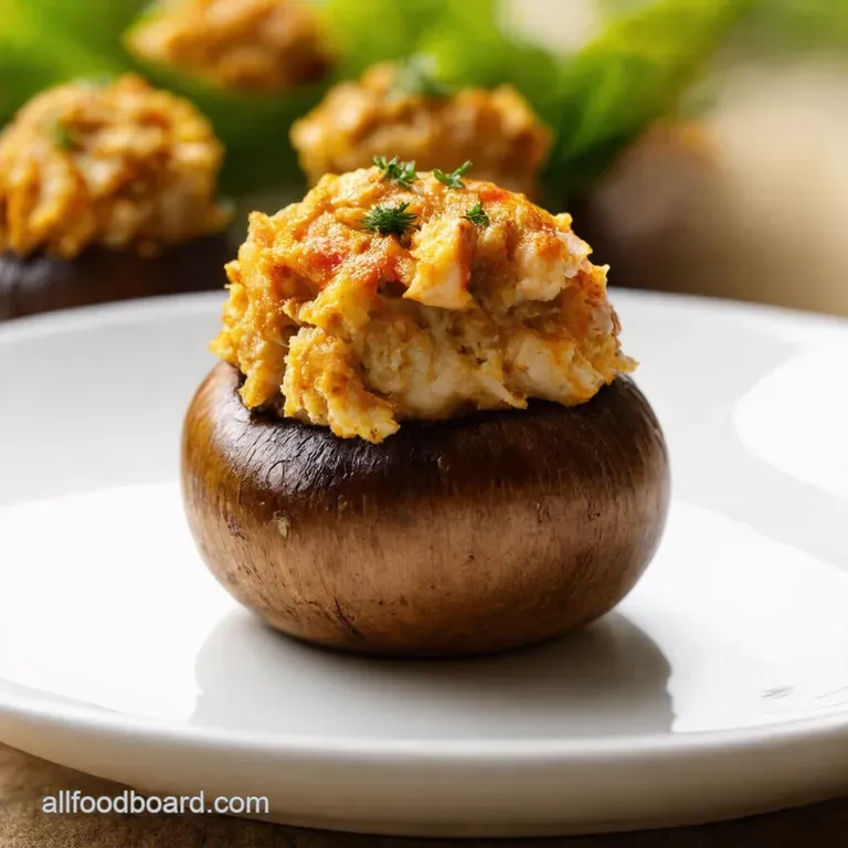 CrabStuffed Portobello Mushrooms A Seaside Symphony