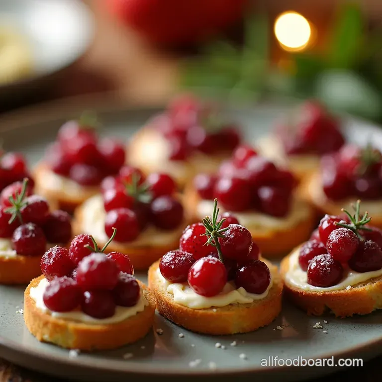 Cranberry Brie Bites Little Bites of Christmas Joy presentation