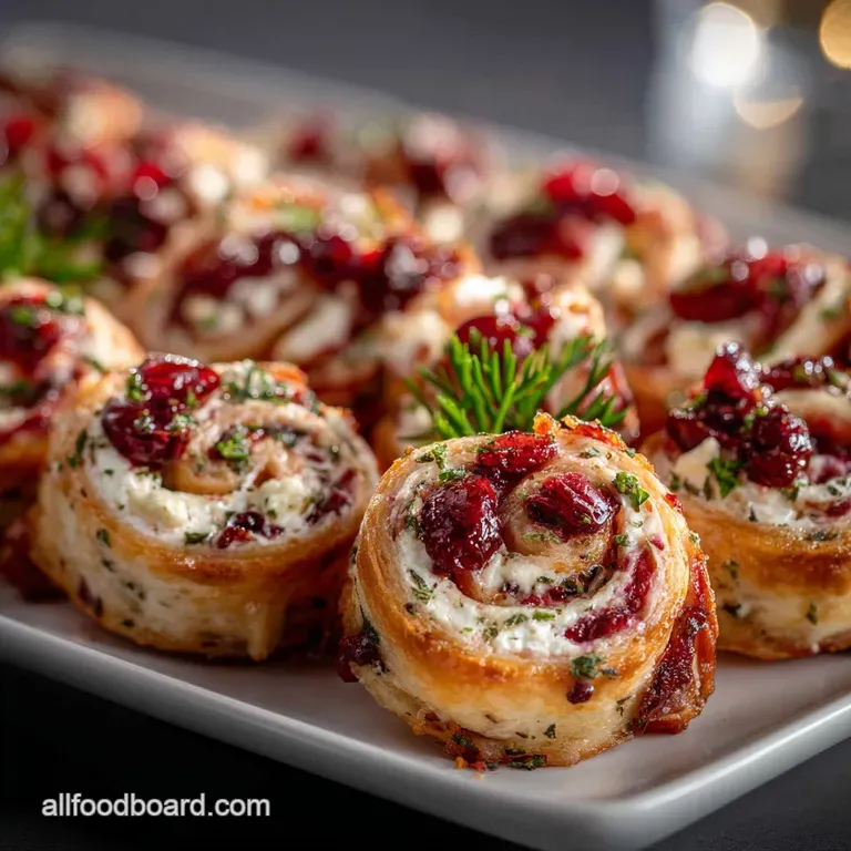 Christmas Appetizers Stunning Cranberry and Goat Cheese Pinwheels Easy MakeAhead
