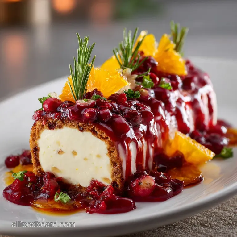 The Festive Forest Roll Dark Chocolate and CranberryOrange Bûche de Noël