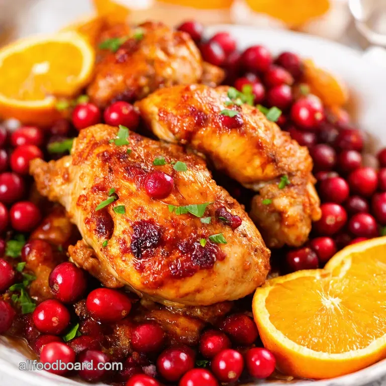 Cranberry Orange Chicken A Festive Feast presentation