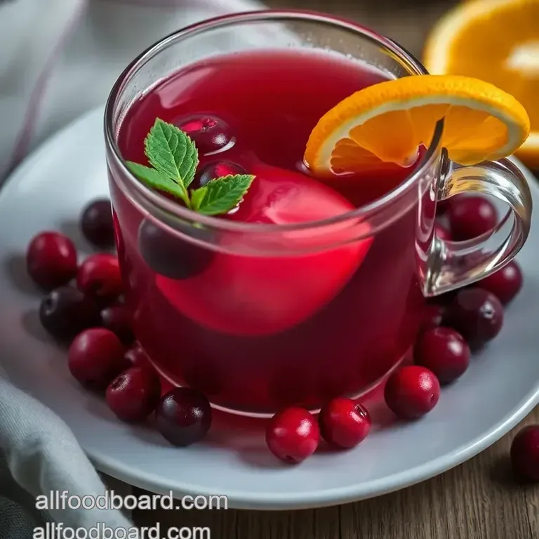 Cranberry Zest Tea: A Refreshing Infusion presentation
